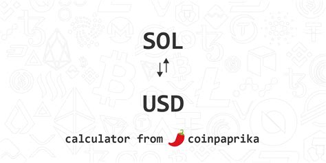 Convert 0.02 SOL to USD — Solana to US Dollar Converter.